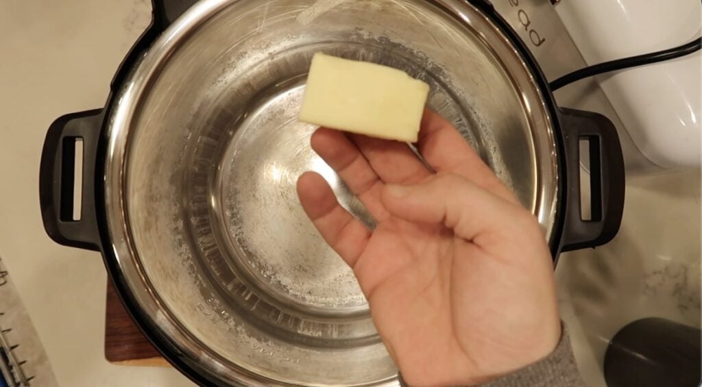 Adding butter to Instant Pot